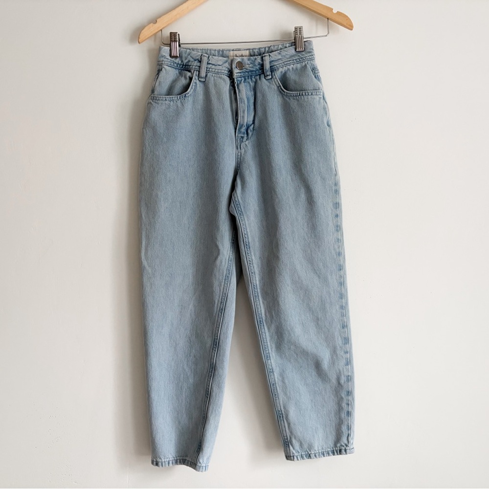 Hush Light Wash High-Rise Mom Jeans - 100% Cotton - Size 4